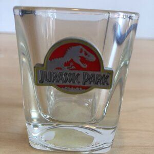 NEW VINTAGE Jurassic Park Emblem Shot Glass #AF